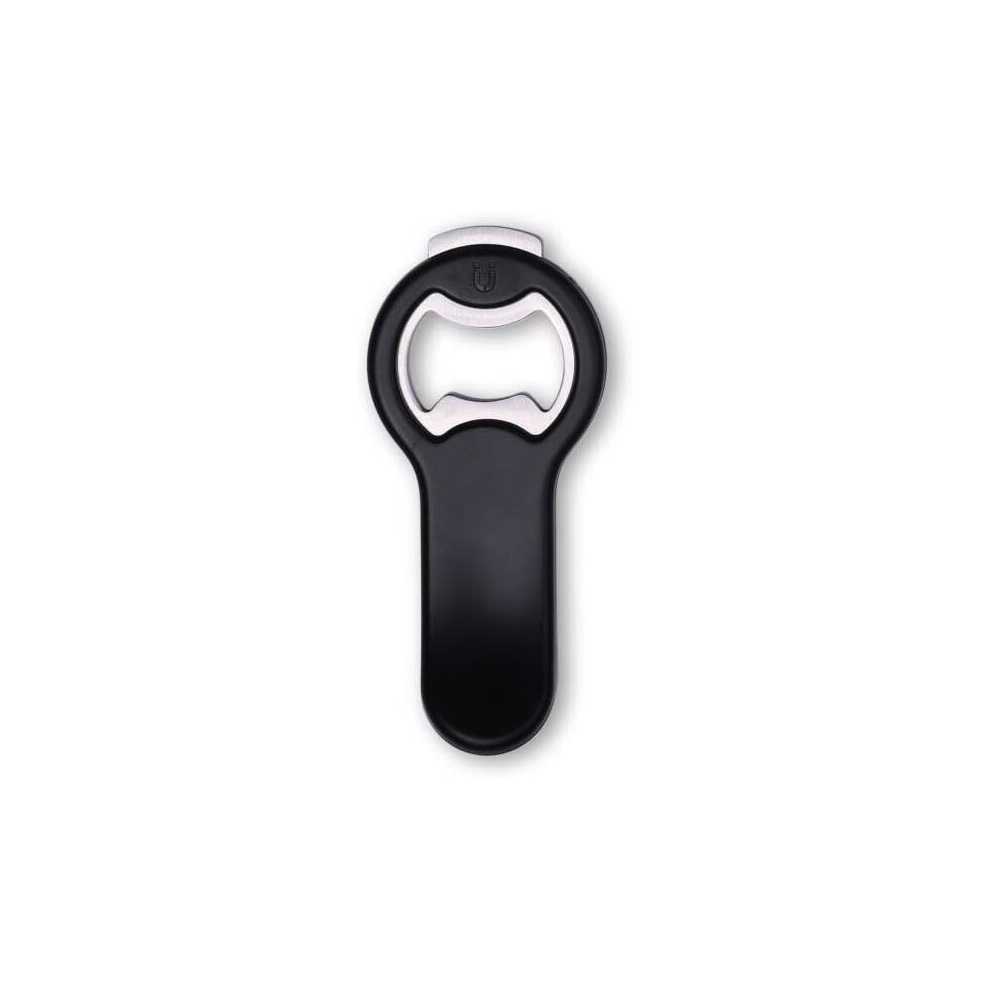 2 in 1 Magnetic Beer Bottle Opener for Fridge and RV with Cap Catcher - Pop Can Soda Can Opener, Stick to Refrigerator for Easy Storage with Mag