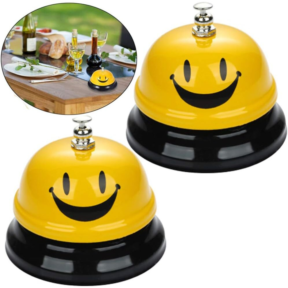 Table Bell Service Bell Counter Bell Call Bell Reception Bell Table Bell Bell For Hotel Reception Counter Restaurant Kitchen (2 Pieces) 8131025329165