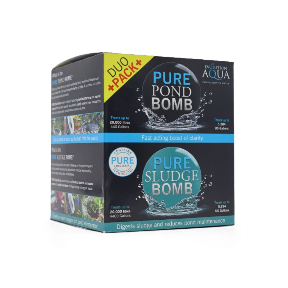 Evolution Aqua Pond Bomb & Sludge Bomb Duo Pack Water Treatment