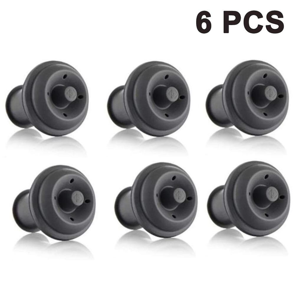 6 Piece Set Wine Saver, Vacuum Stoppers, Wine Stopper, Reusable