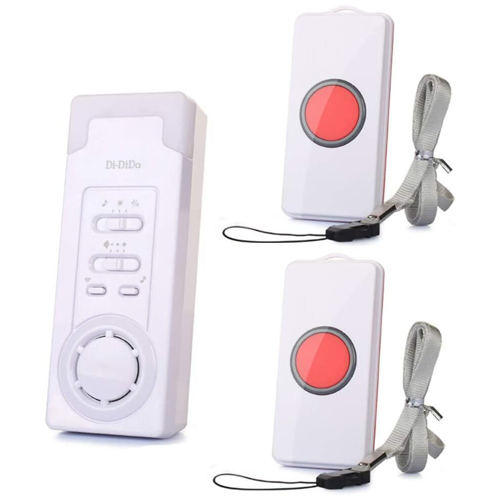 Wireless Caregiver Doorbell System - Emergency Care Alert System - Nurse Alert System - 500+ Feet Operating Range (1 in 2)