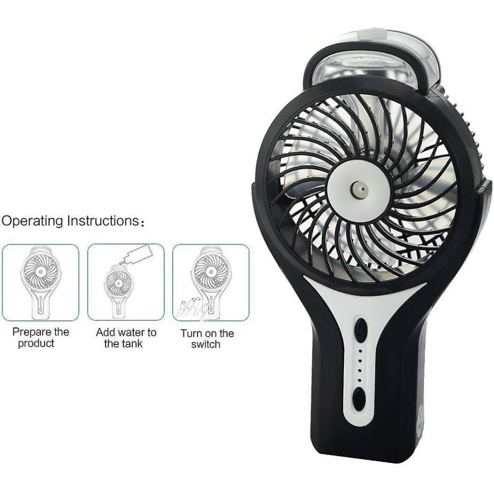 Mini Handheld USB Misting Fan, Black-image-OPC-PD2PGST-NEW