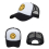 Smiley Face Trucker Hat Summer Adjustable Mesh Baseball Cap 3