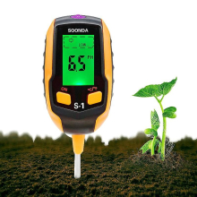 Soil PH Meter 4-in-1 Soil Tester Moisture Digital Plant Thermometer Test Moisture Meter for Potted Plants Gardens Lawns