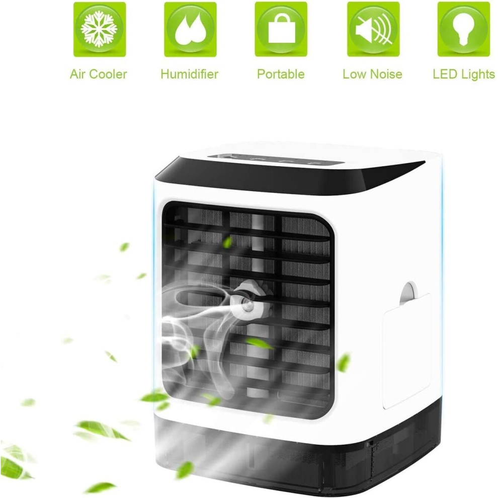in 1 Air Cooler, Portable Air Conditioner with Handle Desktop Air Cooler for Home Indoor Kitchen Outdoor