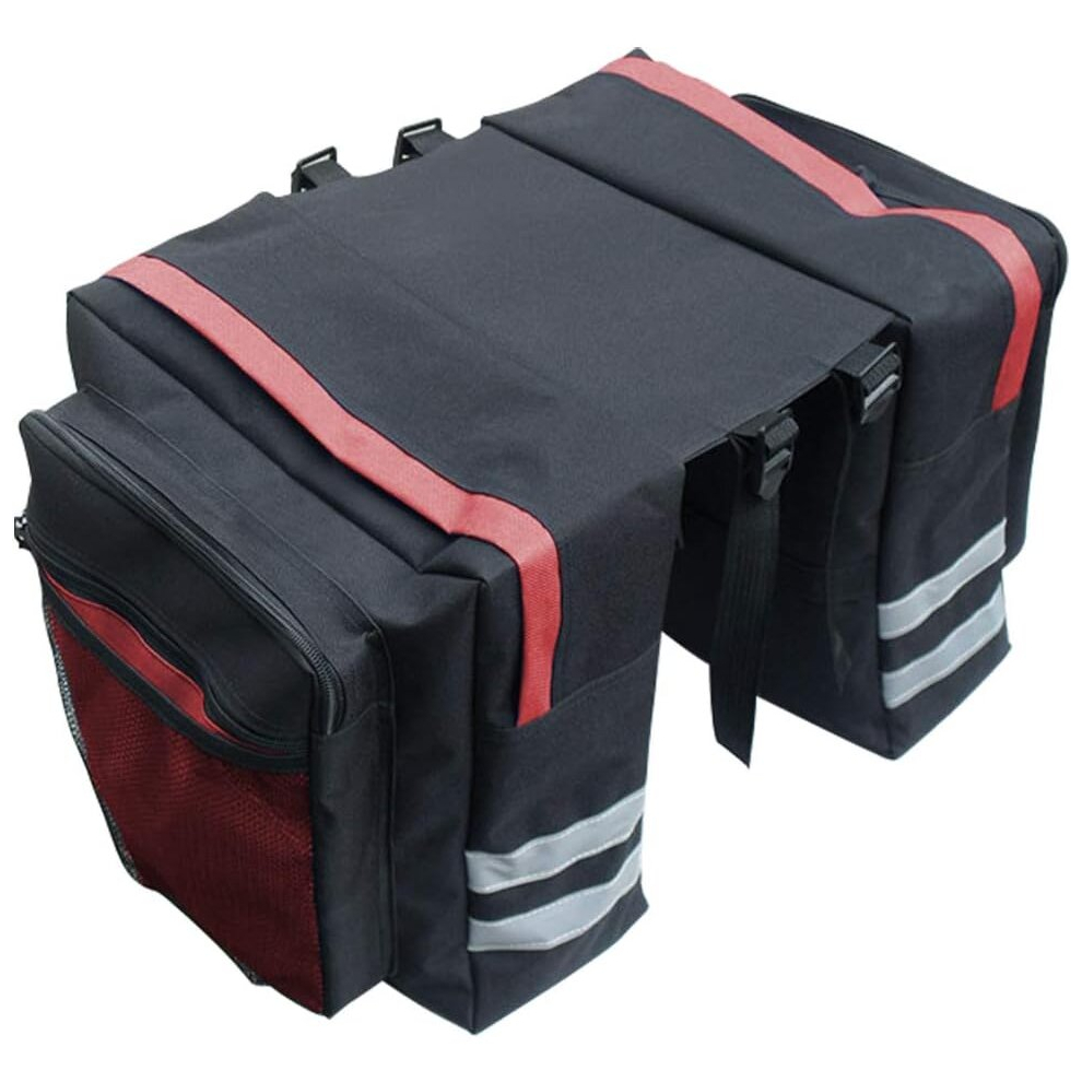 Double bicycle bag, rear bicycle bag, waterproof double rear bicycle bag, waterproof double rear bicycle bag, high capacity multi-function outdoo