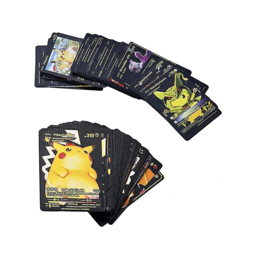 Pokemon 55 PCS Black Cards Set Including Vmax Rares V Series GX EX ...