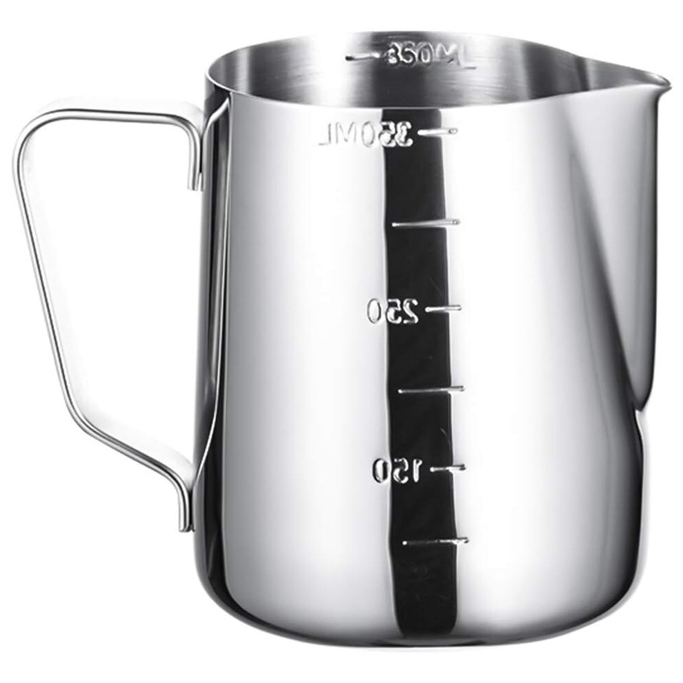 Pot agrave; Stainless Steel Milk Jug Stainless Steel Milk Jug Milk Frothing Pitcher, Barista Milk Pitcher, Stainless Steel Milk Pitcher with Meas