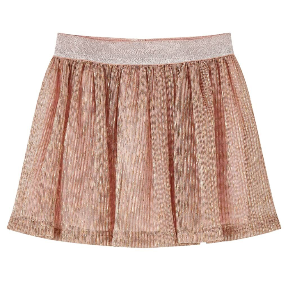 (116) Kids' Skirt Girls' Skater Skirt Children Short Skirt with Glitters Soft Pink