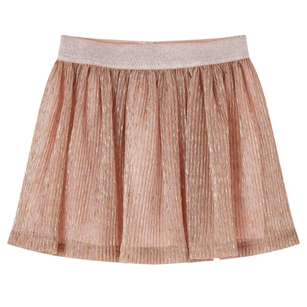 (140) Kids' Skirt Girls' Skater Skirt Children Short Skirt with Glitters Soft Pink