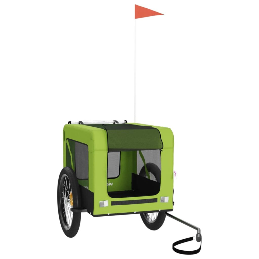Vidaxl (68.5 X 135 X 73.5 Cm) Dog Bike Trailer Bicycle Trailer Bike Carriage Oxford Fabric And Iron