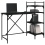 VidaXL vidaXL Computer Desk with Shelves Writing Table Standing Office Desk Black 3