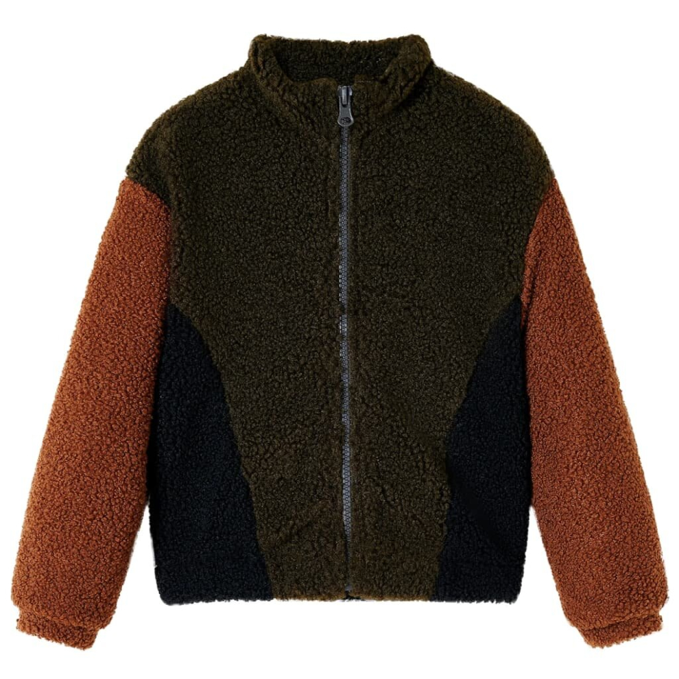 Vidaxl (140) Kids' Jacket Long Sleeve Children Turn Down Collar Jacket Patchwork Design