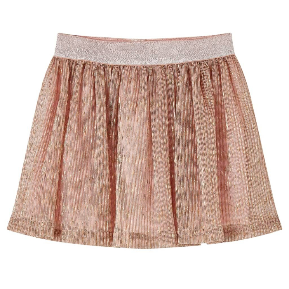 (104) Kids' Skirt Girls' Skater Skirt Children Short Skirt with Glitters Soft Pink