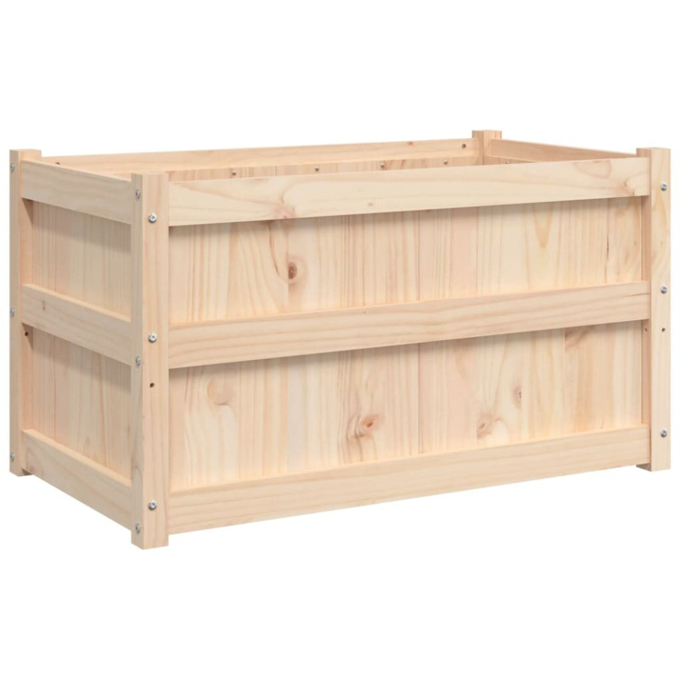 Vidaxl Garden Planter Flower Pot Outdoor Planter Box Plant Pot Solid Wood Pine