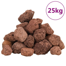 (red, 3-5 cm (25 kg)) vidaXL Volcanic Rocks Lava Accent Rocks Aquarium Base Lava Stones Beads 25 kg