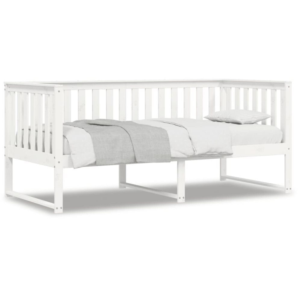 (90 x 200 cm) vidaXL Day Bed Sofa Bed Guest Bed Frame Daybed Couch White Solid Wood Pine