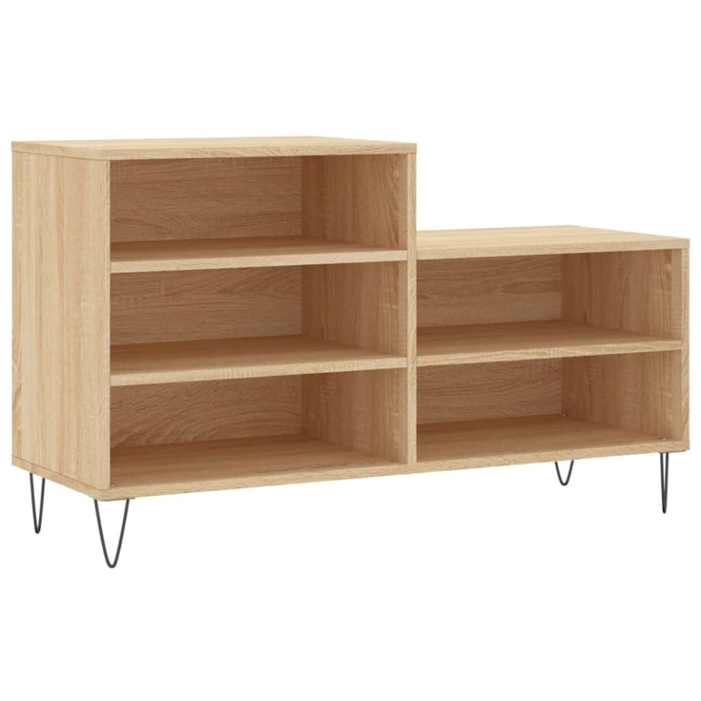 Vidaxl (Sonoma Oak) Shoe Cabinet Shoe Cupboard Shoe Storage Rack Shelf Engineered Wood