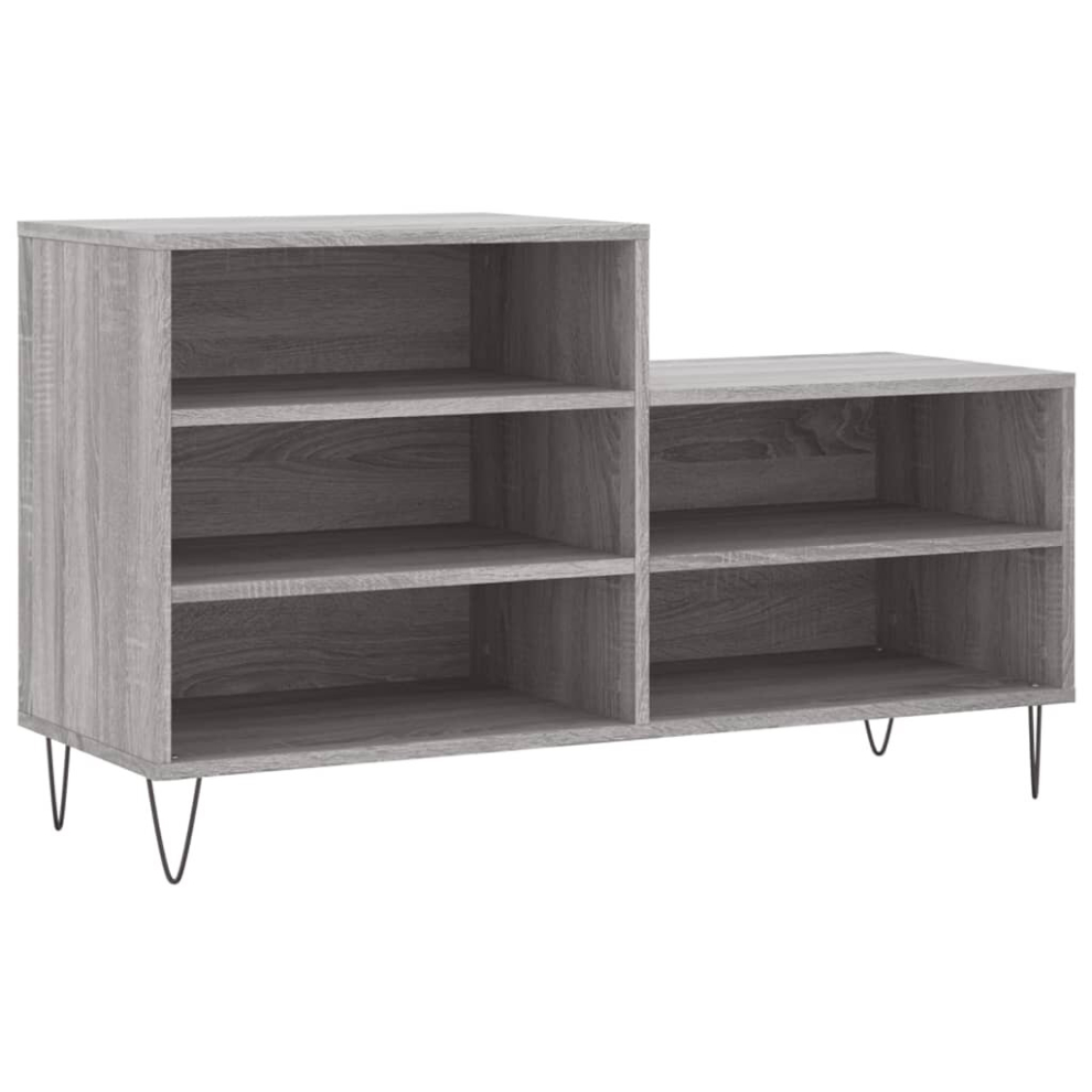 Vidaxl (Grey Sonoma) Shoe Cabinet Shoe Cupboard Shoe Storage Rack Shelf Engineered Wood