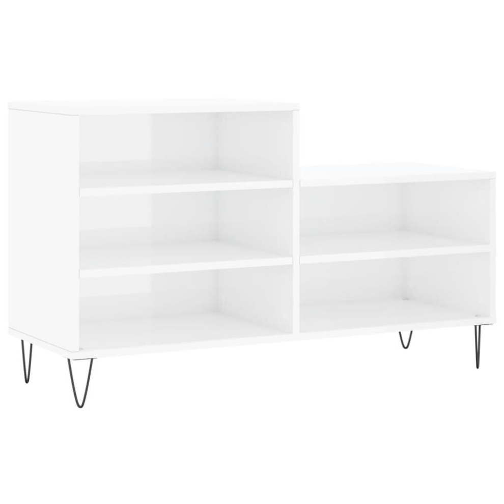 (high gloss white) vidaXL Shoe Cabinet Shoe Cupboard Shoe Storage Rack Shelf Engineered Wood