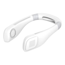 Leafless Mini USB Neckband Fan (White)