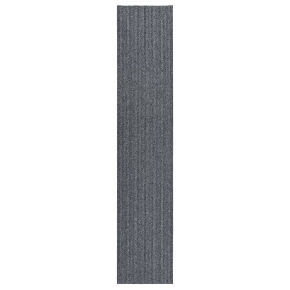 Vidaxl Dirt Trapper Carpet Runner Home Kitchen Floor Carpet Mat Area Rug Grey