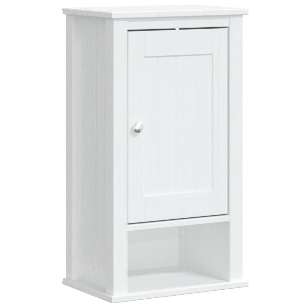 Vidaxl (White, 40 X 27 X 71.5 Cm) Bathroom Wall Cabinet Wall Vanity Unit Storage Cupboard Berg Solid Wood