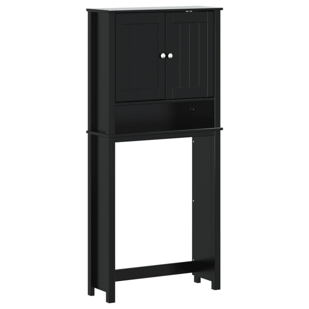 Vidaxl (Black, 76 X 27 X 164.5 Cm) Washing Machine Cabinet Laundry Home Bathroom Cabinet Berg Solid Wood