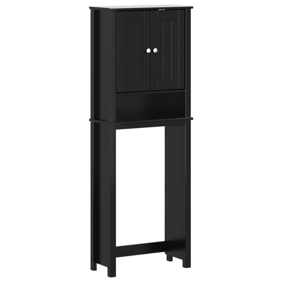Vidaxl (Black, 60 X 27 X 164.5 Cm) Washing Machine Cabinet Laundry Home Bathroom Cabinet Berg Solid Wood