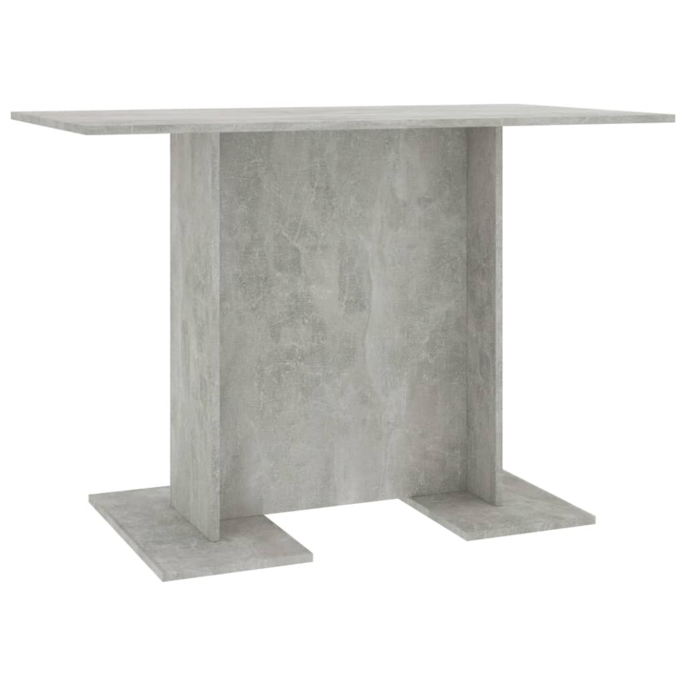 vidaXL Dining Table Concrete Grey Engineered Wood Indoor Kitchen Furniture