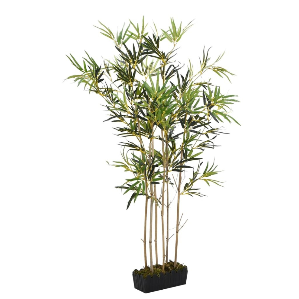 (30 x 14 x 180 cm) vidaXL Artificial Bamboo Tree Fake Plant Artificial Plant 828 Leaves Green