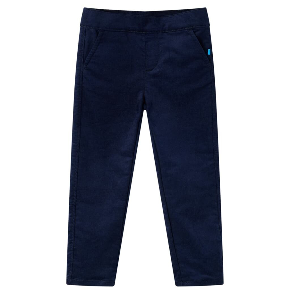 Vidaxl (Dark Navy, 104) Kids' Pants Toddler Trousers School Children's Pants With Pockets Kids Clothes