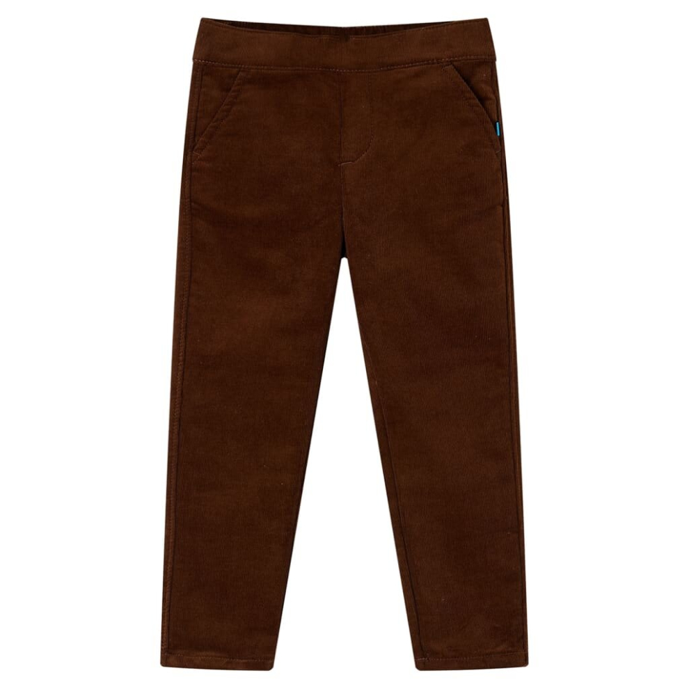 Vidaxl (Cognac, 104) Kids' Pants Toddler Trousers School Children's Pants With Pockets Kids Clothes