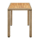 VidaXL vidaXL Solid Wood Acacia Garden Table Beige Poly Rattan Outdoor Dining Table 3