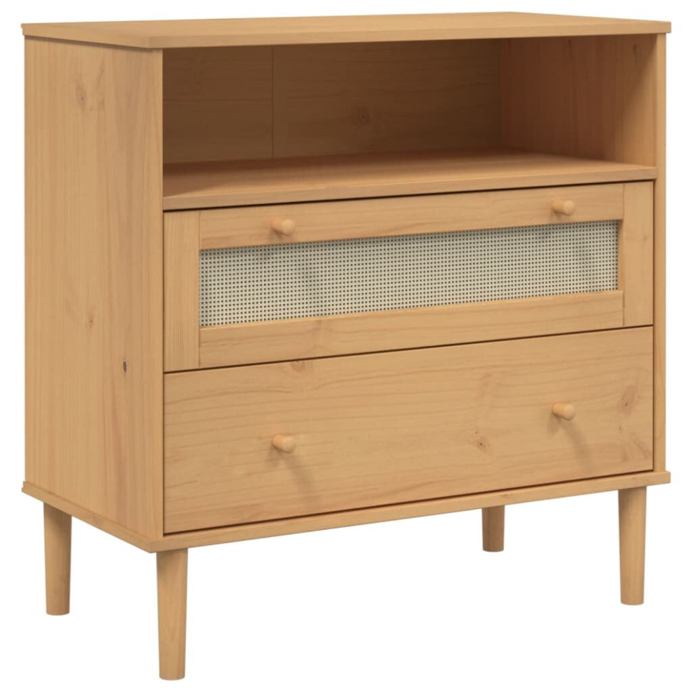 80cm Sideboard Rattan Look - Image 3