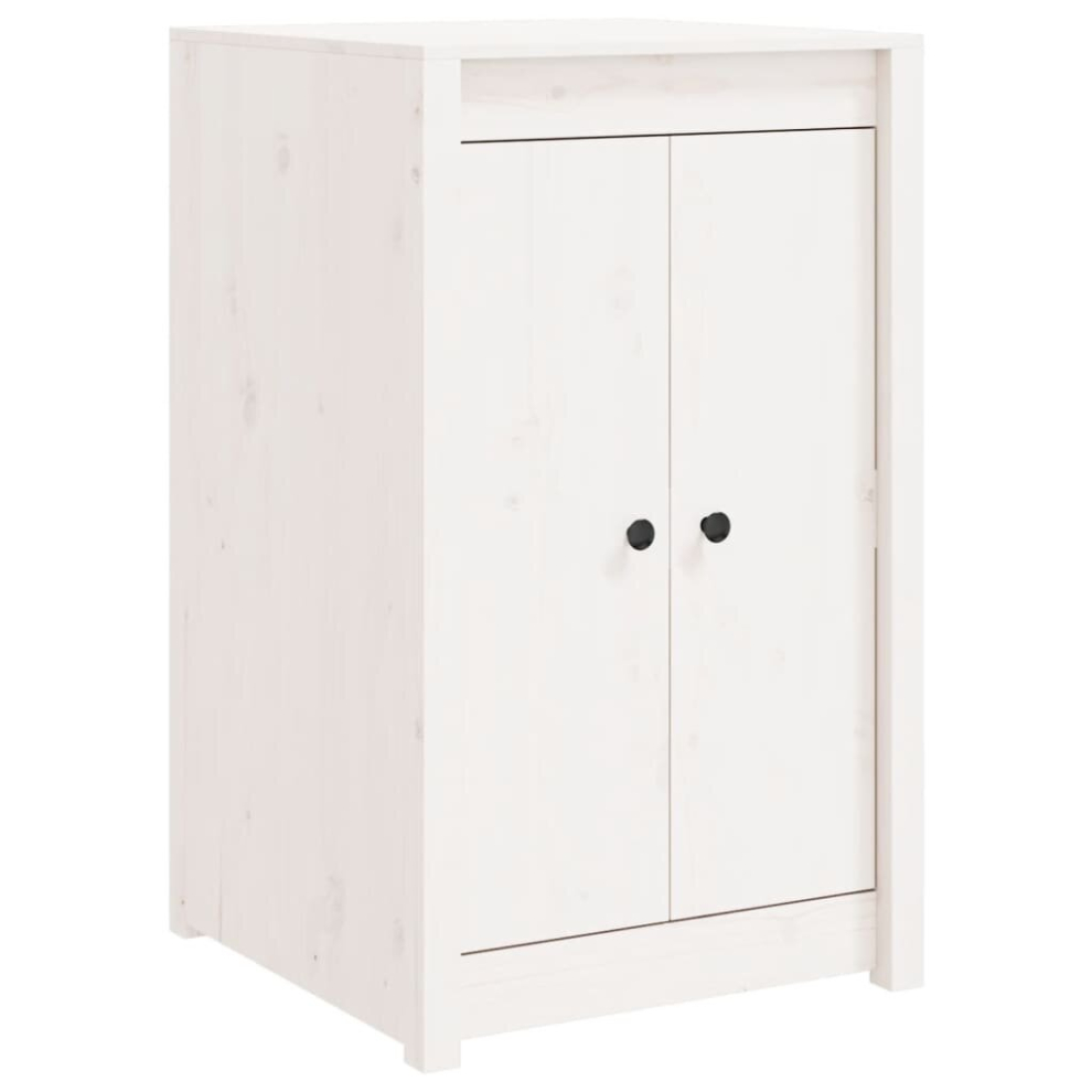 (White, 55 x 55 x 92 cm) vidaXL Outdoor Kitchen Cabinet Storage Cupboard Sideboard Solid Wood Pine