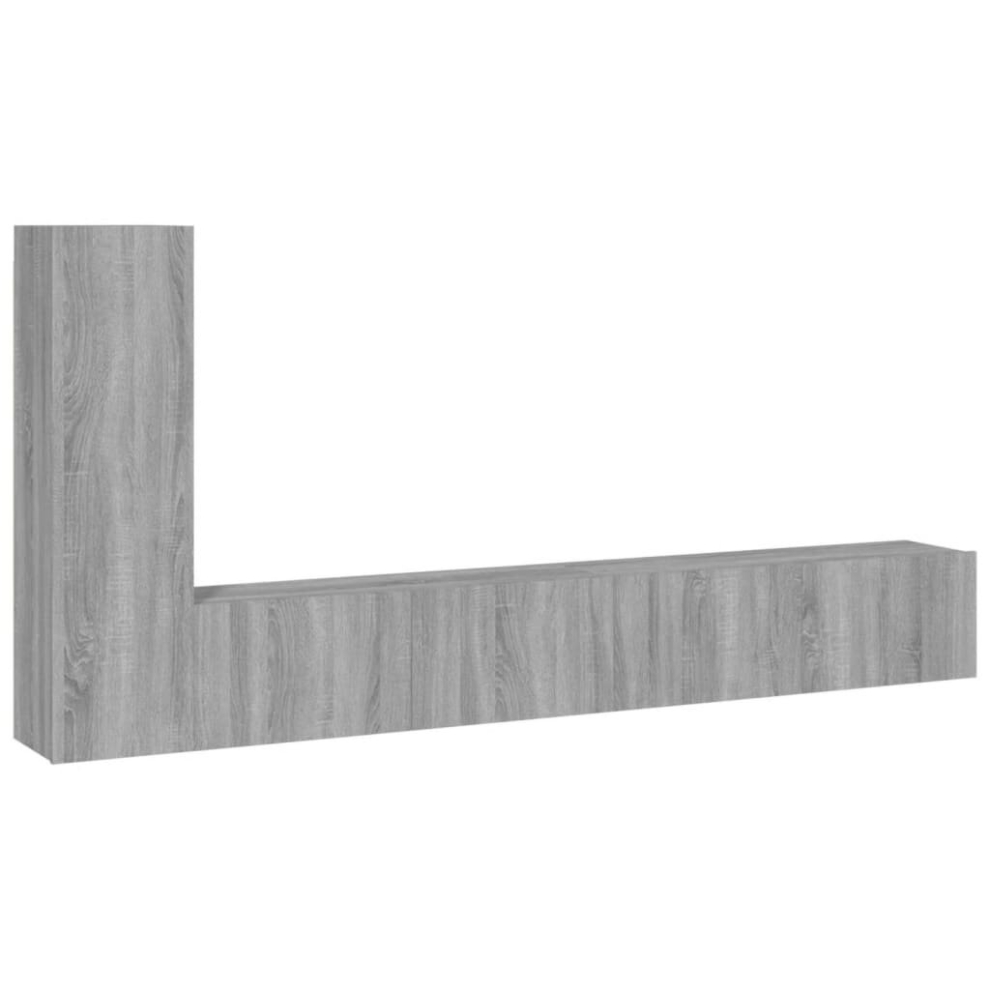 (grey sonoma) vidaXL TV Cabinet Set TV Console Media Unit TV Unit Cupboard Engineered Wood