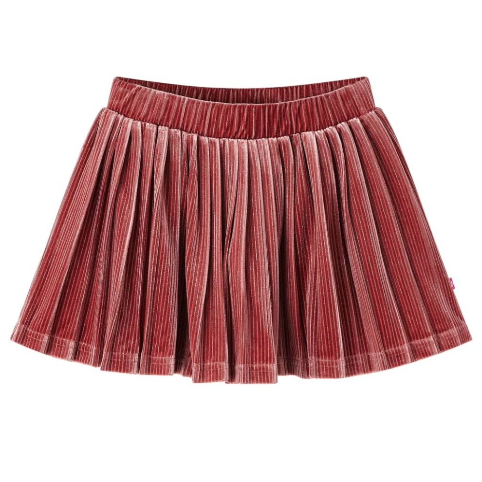 (116) Kids' Pleated Skirt Children's Skater Skirt Girls' Short Skirt Medium Pink