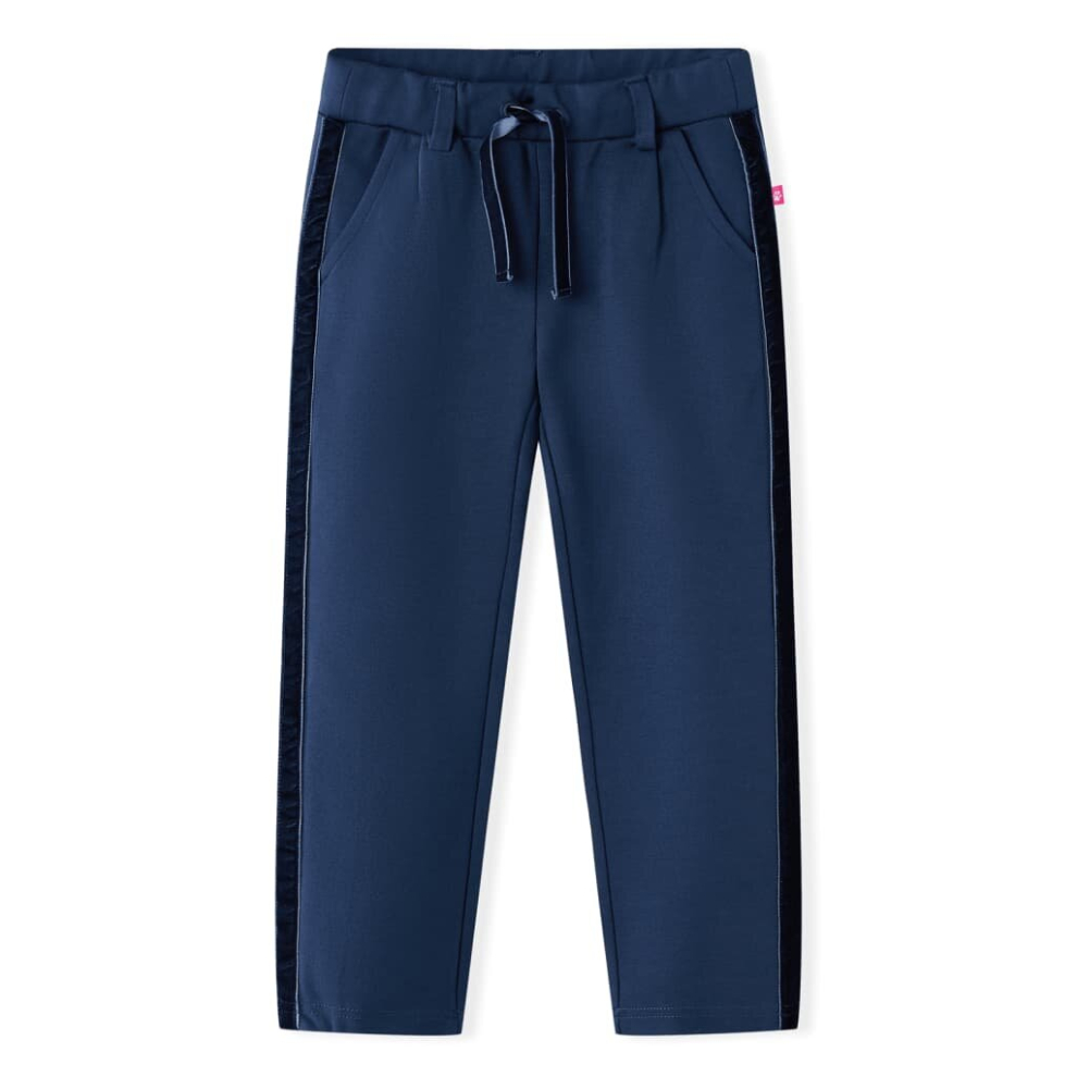 Vidaxl (140) Kids' Pants With Black Trims Toddler Trousers Children's Pants Clothes Navy Blue,Black