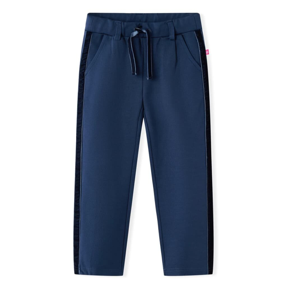 Vidaxl (104) Kids' Pants With Black Trims Toddler Trousers Children's Pants Clothes Navy