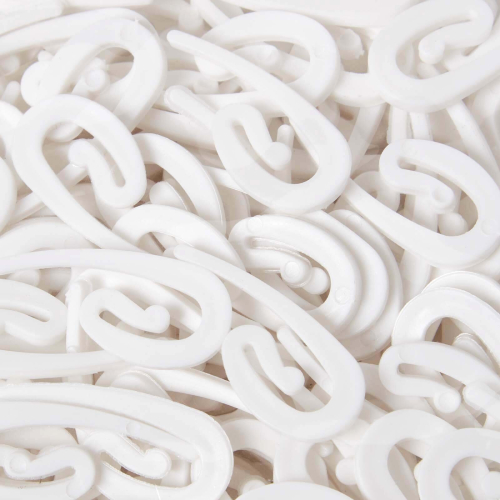 Homescapes White Curtain Hooks 150pcs, 30mm 2