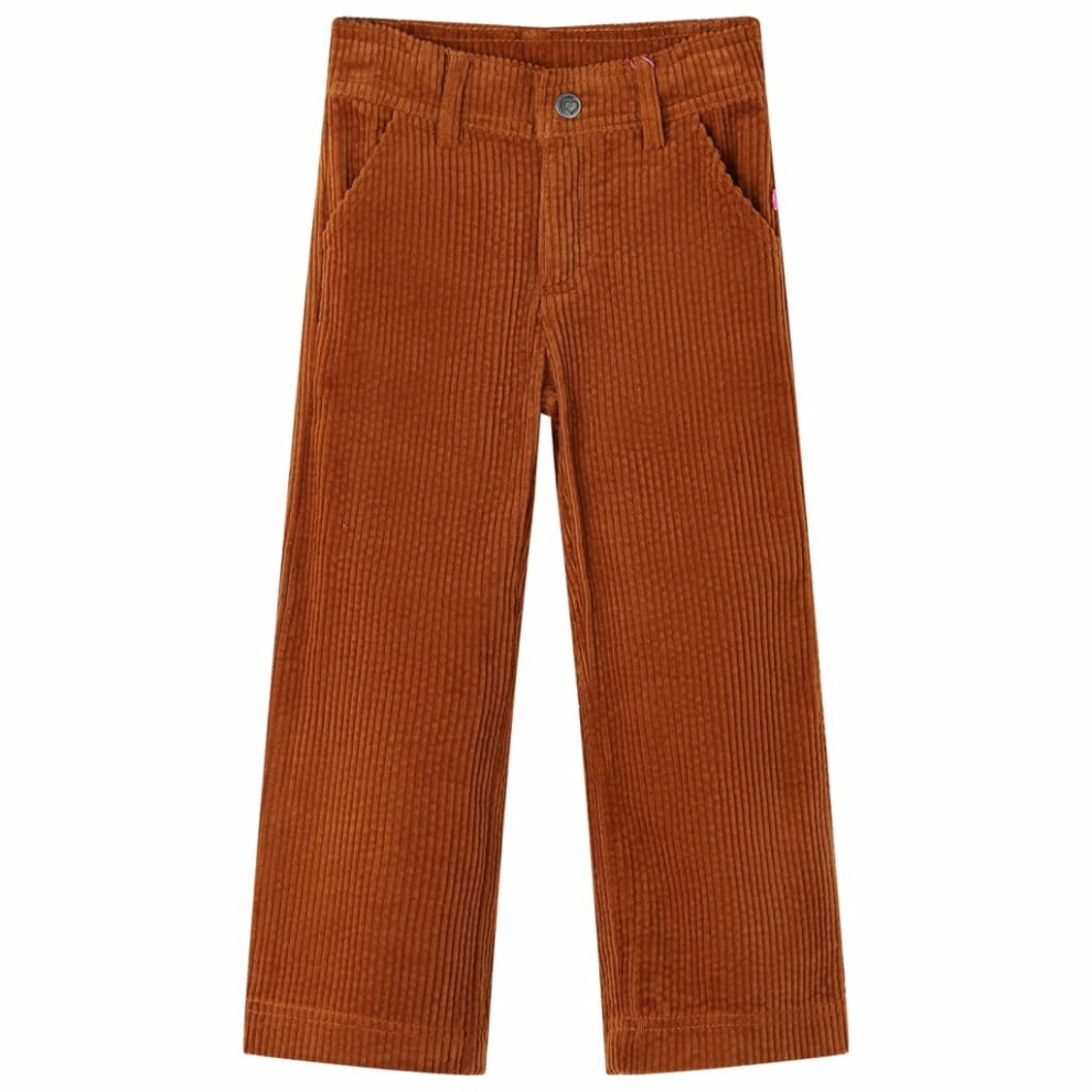 Vidaxl (104) Kids' Pants Toddler Trousers Clothes Kids' Pants Kids Clothes Corduroy Cognac Not,Specified