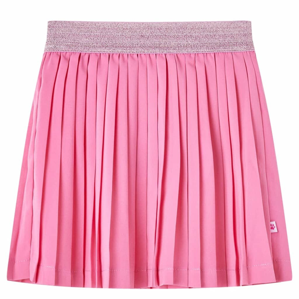 Vidaxl (, 116) Kids' Pleated Skirt School Kids Children's Skater Skirt Girls' Short Skirt Pink