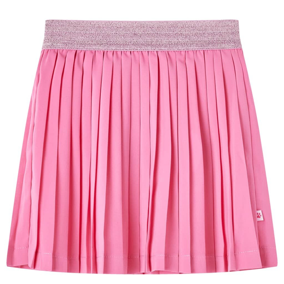 Vidaxl (, 104) Kids' Pleated Skirt School Kids Children's Skater Skirt Girls' Short Skirt Pink