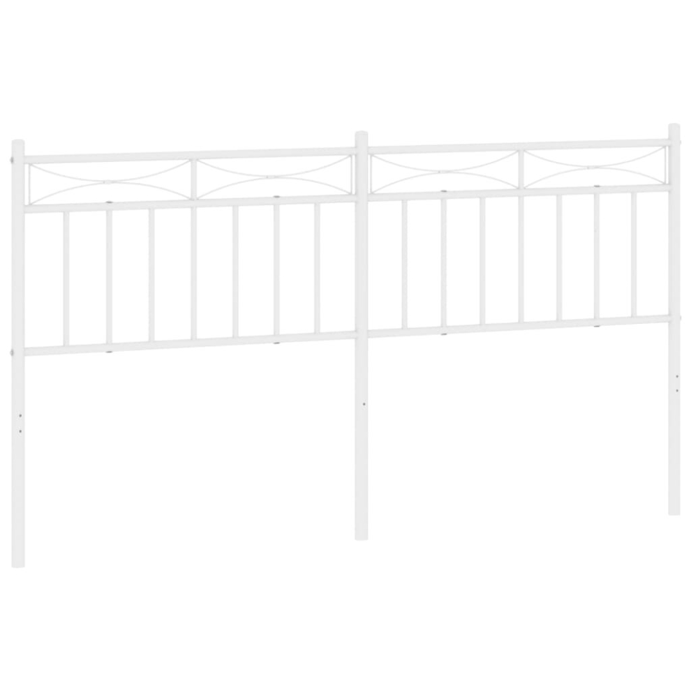 (160 cm) vidaXL Metal Headboard Tall Headboard Bed Header Bed Headboard White 100 cm