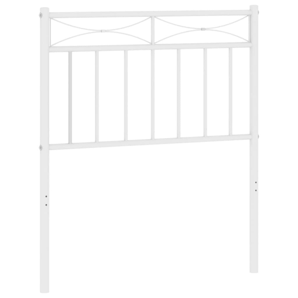 (75 cm) vidaXL Metal Headboard Tall Headboard Bed Header Bed Headboard White 100 cm