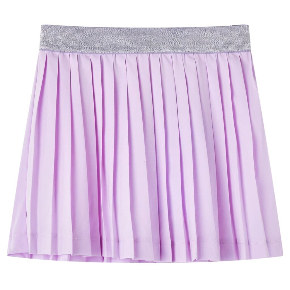 Vidaxl (Lila, 140) Kids' Pleated Skirt School Kids Children's Skater Skirt Girls' Short Skirt