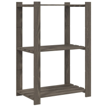 (grey, 60 x 38 x 90 cm) vidaXL Storage Rack Storage Units Shelf Industrial Shelving Solid Pinewood