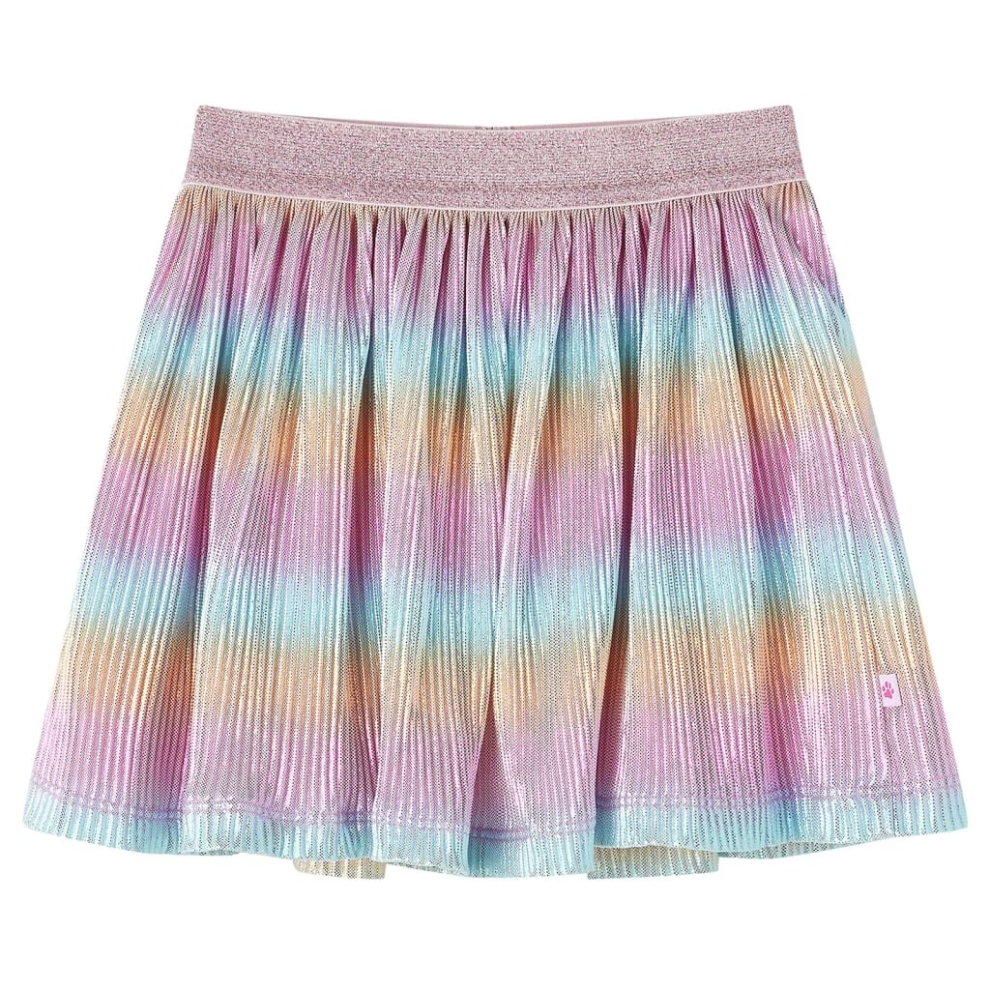 (140) Kids' Skirt Girls Skater Skirt Children Short Skirt Rainbow Print Multicolour