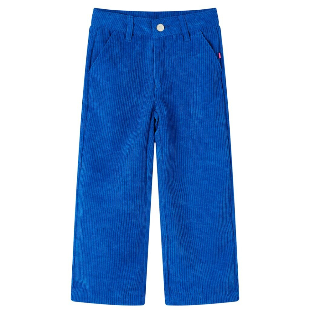 (104) Kids' Pants Toddler Trousers Children's Pants Clothes Corduroy Cobalt Blue